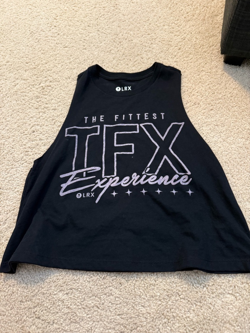 Black Muscle Tank Top - TFx Experience Graphic